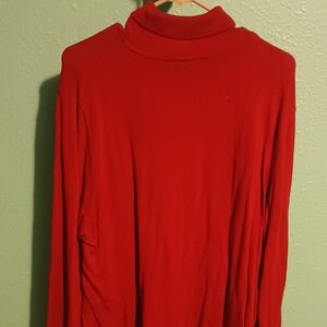 Red Long Sleeve Women's Top